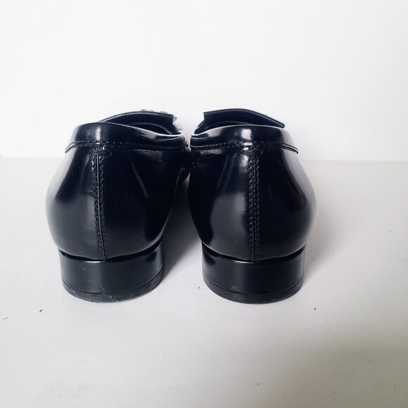 Tod's Black Leather Tassel Loafers Women's EU 36.5 - Picture 4 of 10